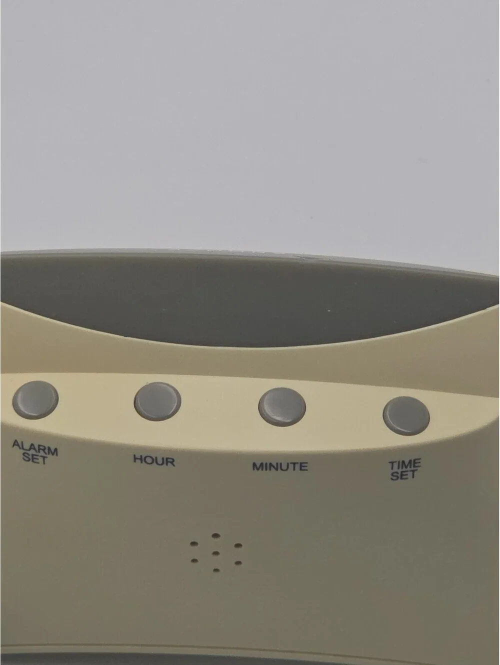Advance White Digital Y2K Alarm Clock 80s 90s Large Red LED Tested Working 4023